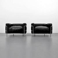 Le Corbusier Lounge Chairs, Cassina - Sold for $2,625 on 01-17-2015 (Lot 247).jpg